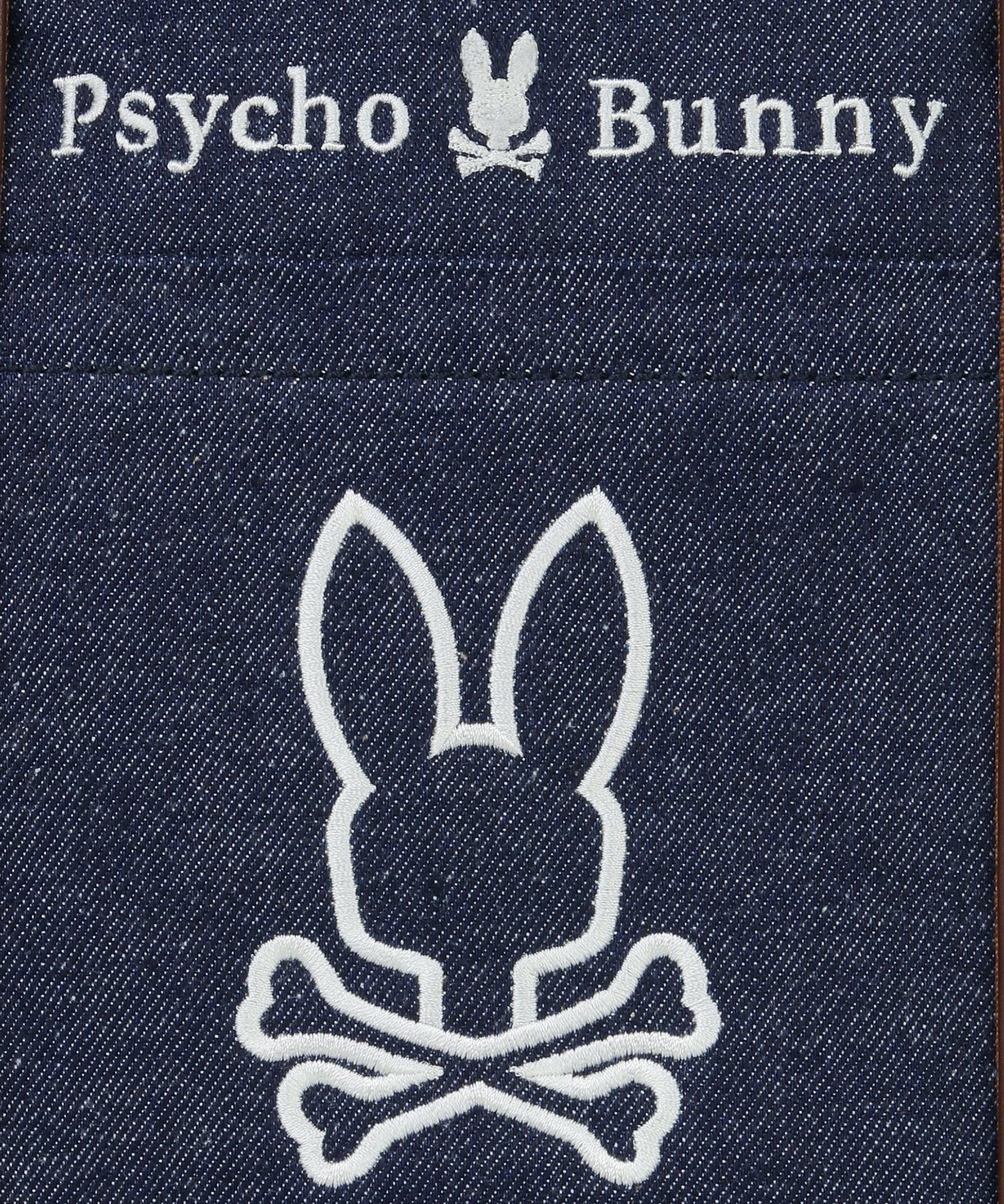レザー×デニム ミニトートバッグ｜Psycho Bunny｜サイコバニー