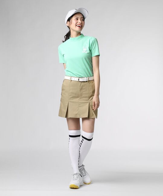 [GOLF][WOMEN]スペースマスター ジャガードロゴ 半袖モックネック