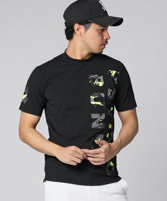 [GOLF]Primeflex カモバニーロゴ 　モックネックTシャツ