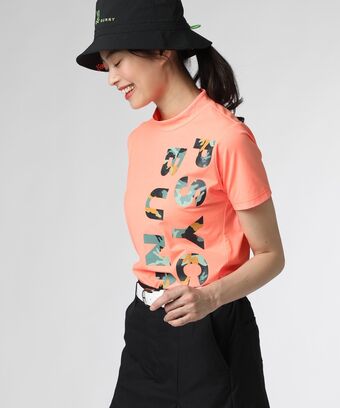 [GOLF][WOMEN]Primeflex カモバニーロゴ 　モックネックTシャツ