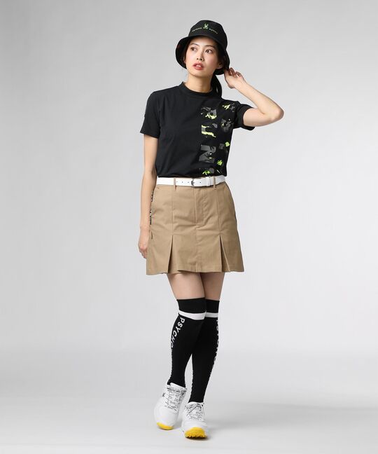 [GOLF][WOMEN]Primeflex カモバニーロゴ モックネックTシャツ