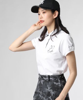 [GOLF][WOMEN]WAVE リサイクルストレッチメッシュ 　ポロシャツ