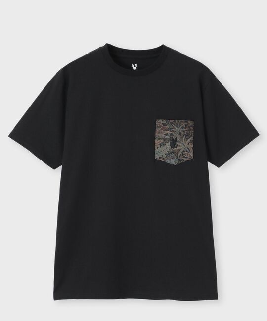 [LIBERTY]ボタニカルプリント ポケット Tシャツ