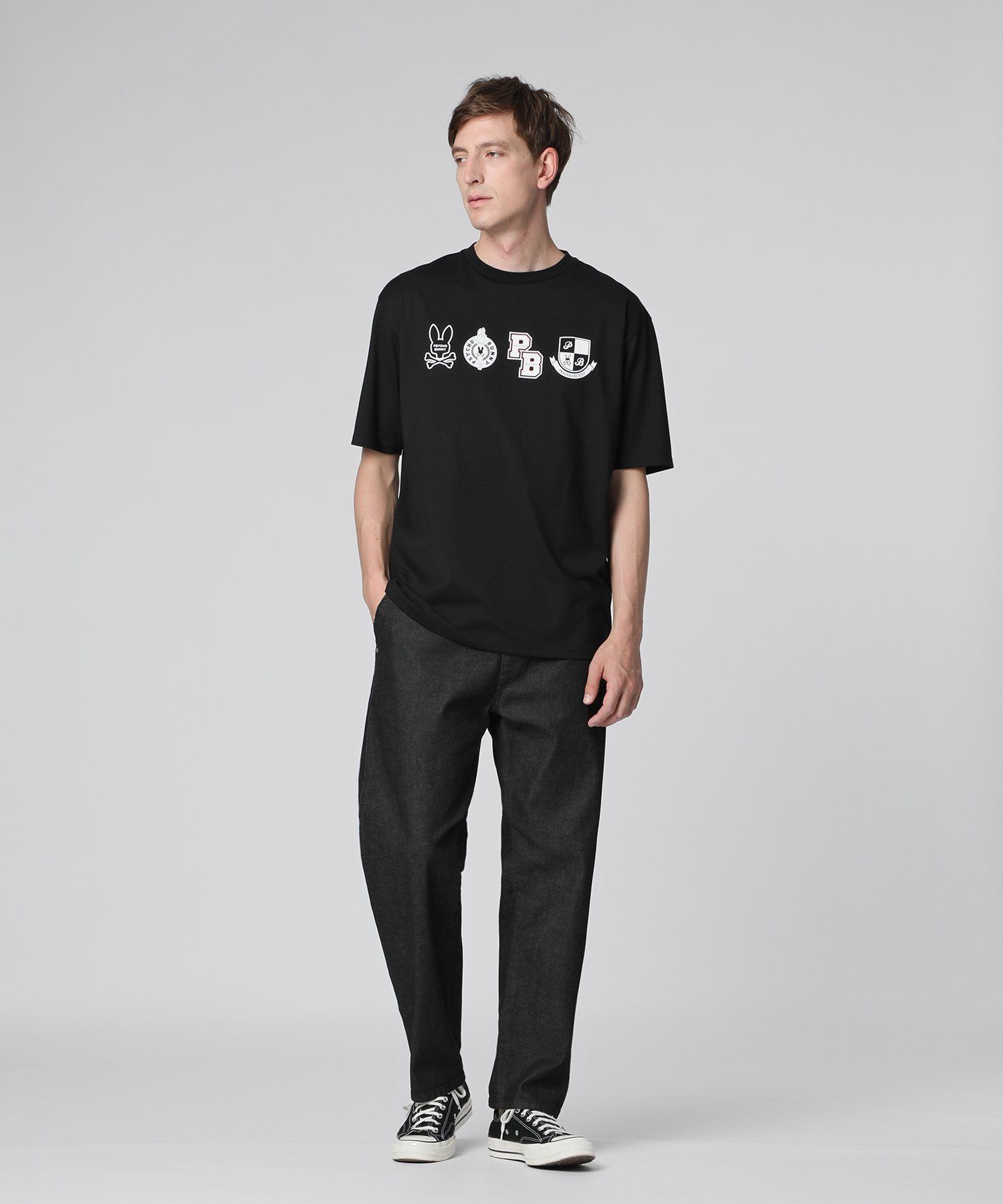 EC限定]アーカイブカレッジロゴ Tシャツ｜Psycho Bunny｜サイコ