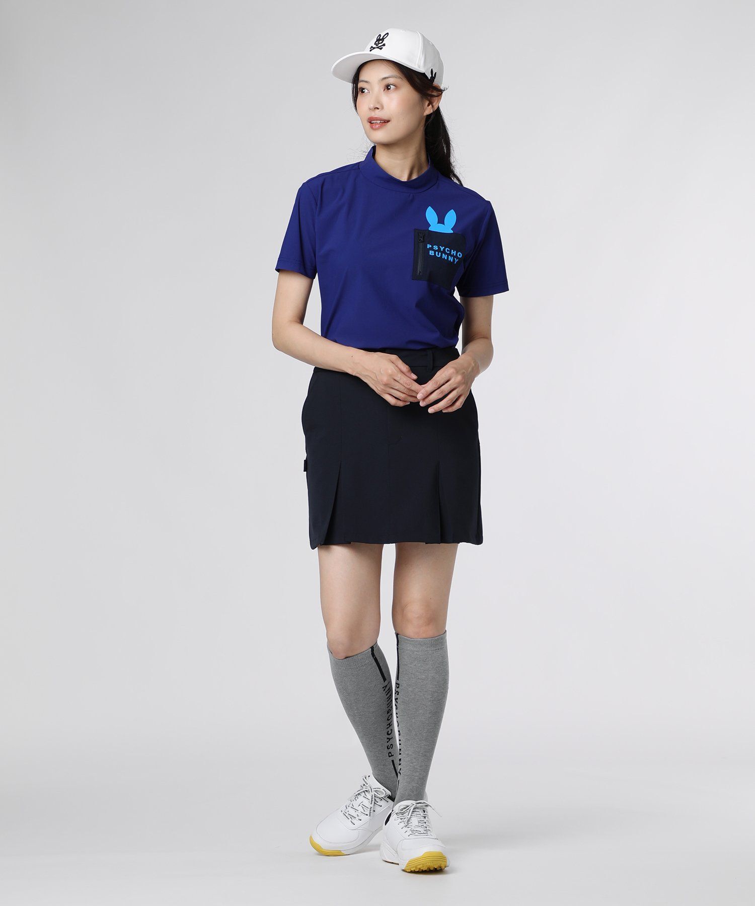 GOLF] [WOMEN]ポケットバニーモックネックTシャツ｜Psycho Bunny