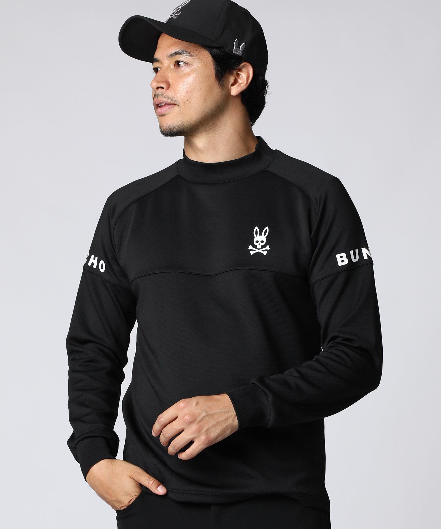 高評価なギフト GOLF]ポリエステル 長袖ラグランモックネック｜Psycho Bunny メンズウェア