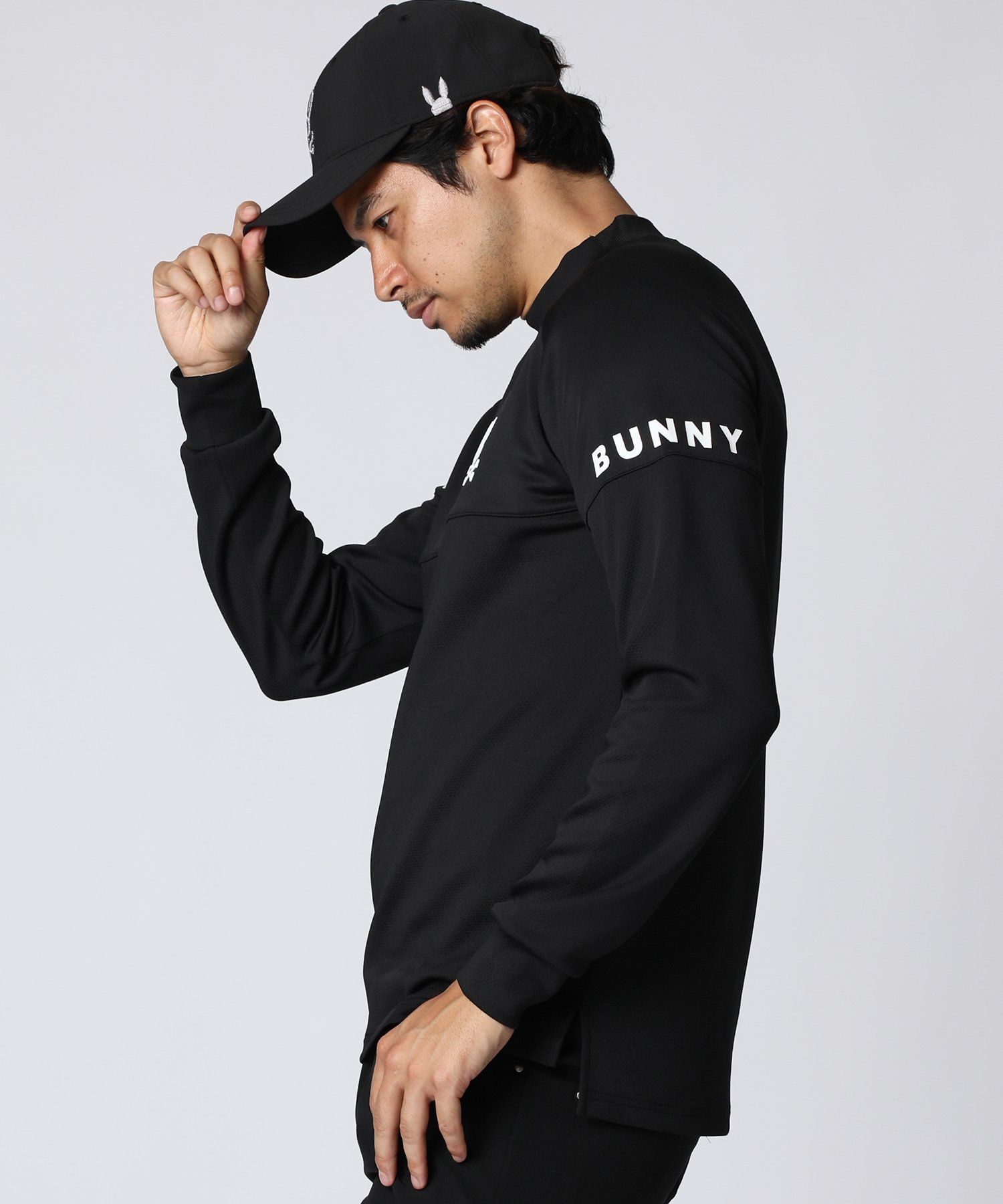 【WEB限定】 GOLF]ポリエステル Bunny 長袖ラグランモックネック｜Psycho メンズウェア