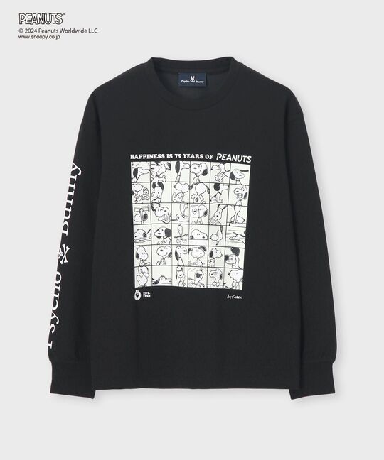 [WOMEN]PEANUTS × Psycho Bunnyコラボ 75thデザイン ロングスリーブTシャツ
