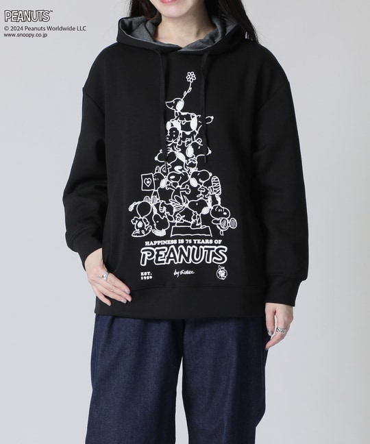 [WOMEN]PEANUTS × Psycho Bunnyコラボ 75thデザイン パーカ 