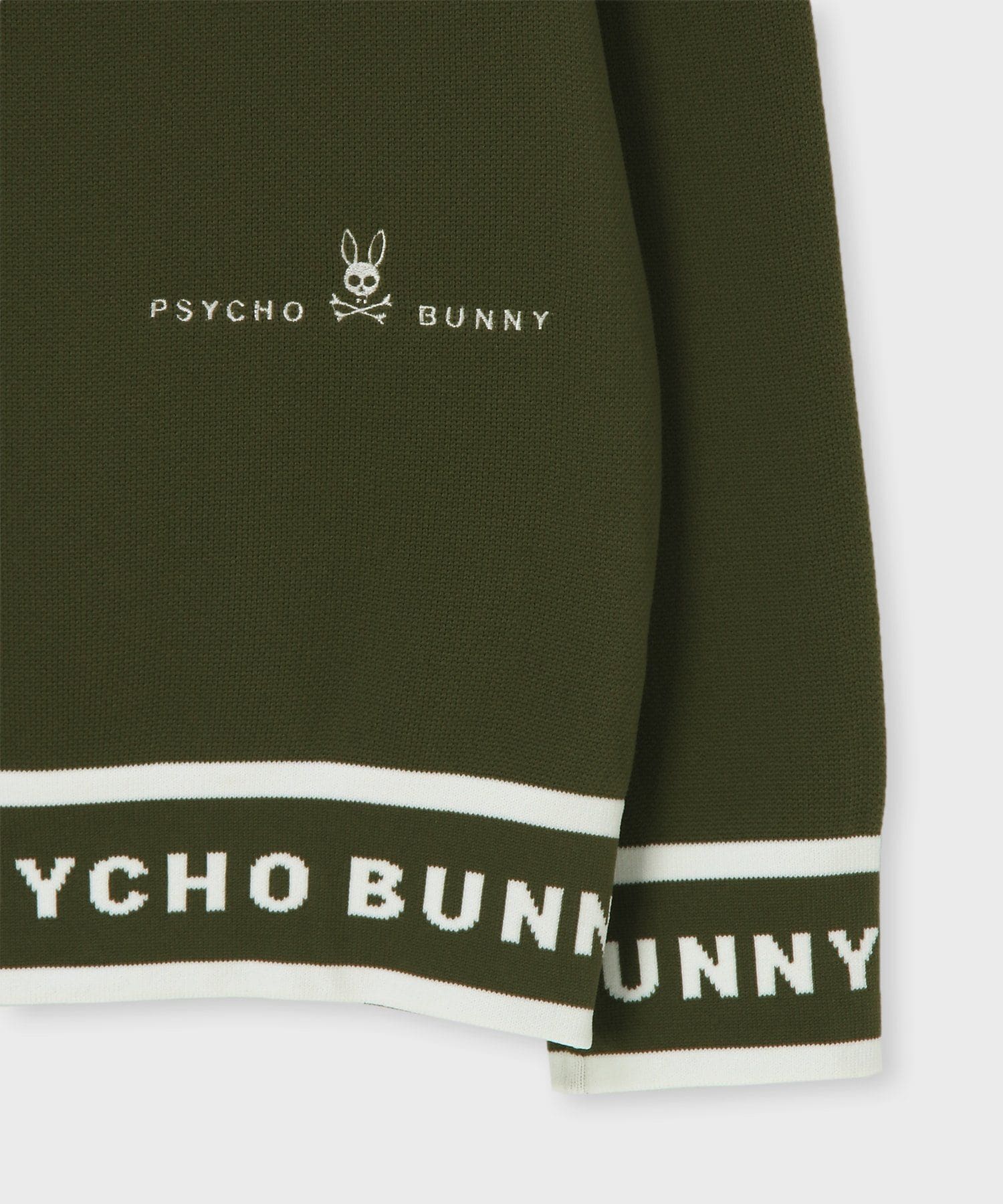 PSYCHO BUNNY×PEANUTS 21AW ジャカードクルーニット-XL サイコ