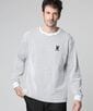 ケーブルライク ボーダー ロングスリーブTシャツ