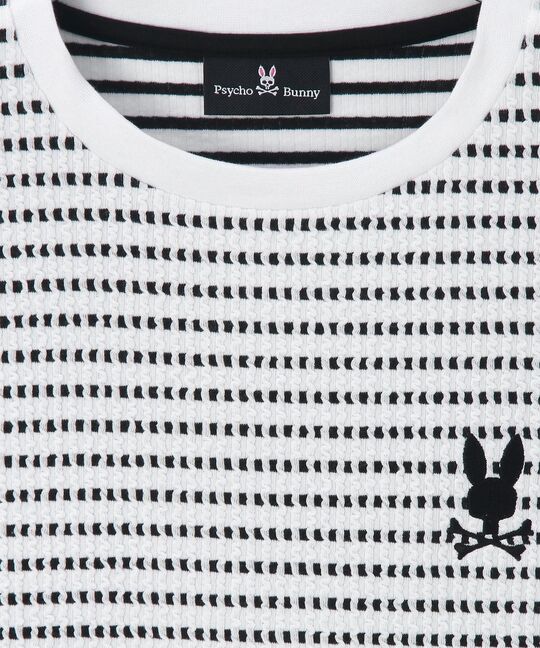 ケーブルライク ボーダー ロングスリーブTシャツ