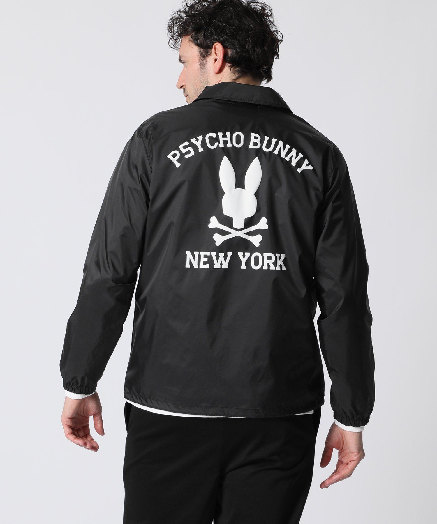 シルエットロゴ コーチジャケット｜Psycho Bunny｜サイコバニー 公式ブランドサイト – Psycho Bunny JAPAN  Official Web Site