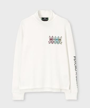 [GOLF][WOMEN] 4カラーBUNNY 裏毛モックネック 　ロンTEE