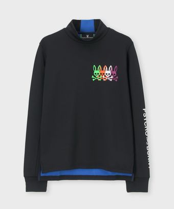 [GOLF][WOMEN] 4カラーBUNNY 裏毛モックネック 　ロンTEE