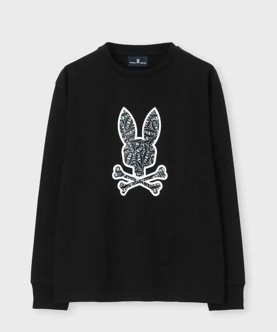 ロゴステッカーデザイン ロングスリーブTシャツ
