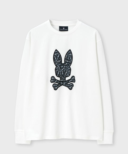 ロゴステッカーデザイン ロングスリーブTシャツ
