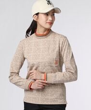 [GOLF][WOMEN]フォントジャガード モックネック