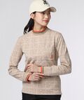 [GOLF][WOMEN]フォントジャガード モックネック