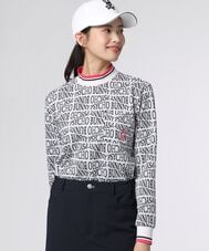 [GOLF][WOMEN]フォントジャガード モックネック