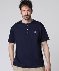 シルケットスムース ヘンリーネック Tシャツ