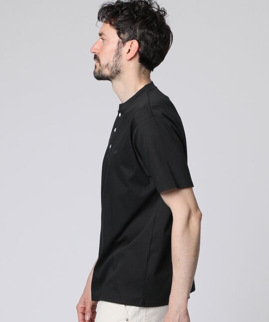 シルケットスムース ヘンリーネック Tシャツ