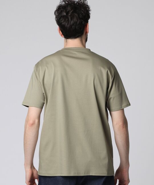 シルケットスムース ヘンリーネック Tシャツ