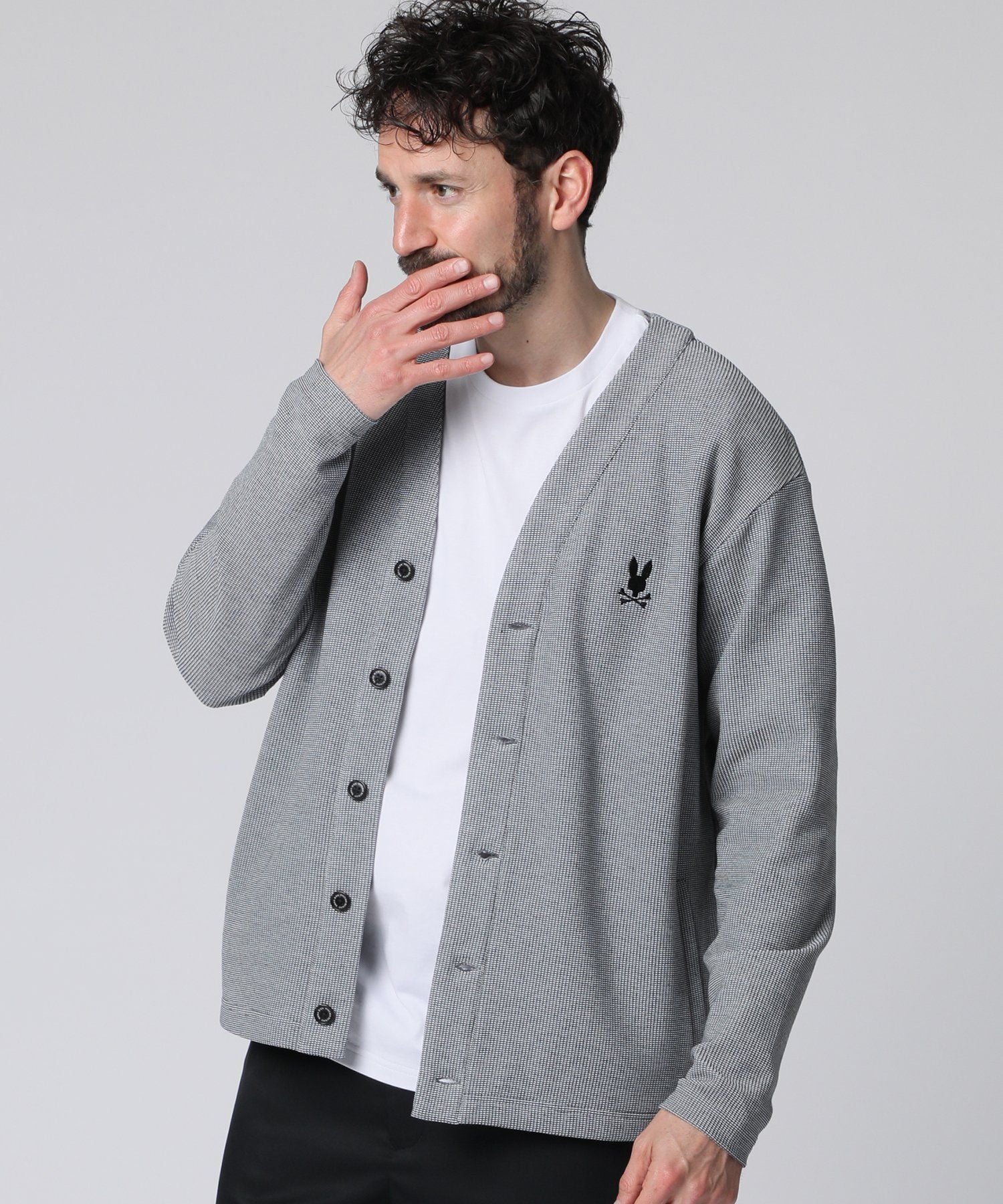 【2枚セット】マスターバニー　カーデガン　サイズ４ ハニカムワッフル カーディガン｜Psycho Bunny｜サイコバニー 公式