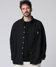 リネンライク オックスストレッチ シャツ