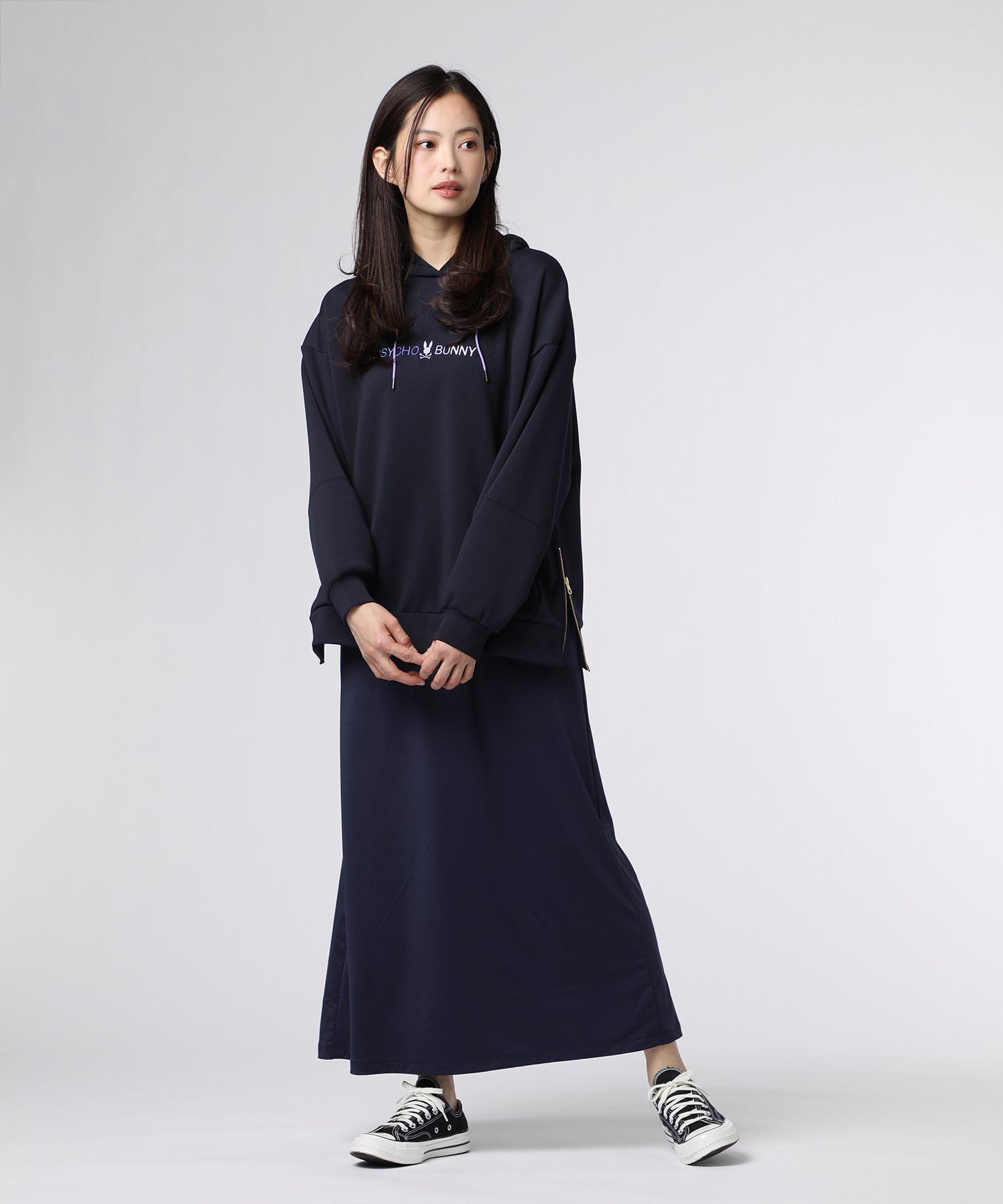 SCULPTOR PSYCHO ロゴ パーカー ネイビー sculptor パーカー - メルカリ