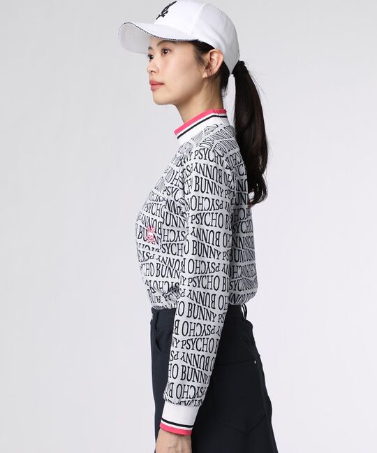 [GOLF][WOMEN]フォントジャガード モックネック
