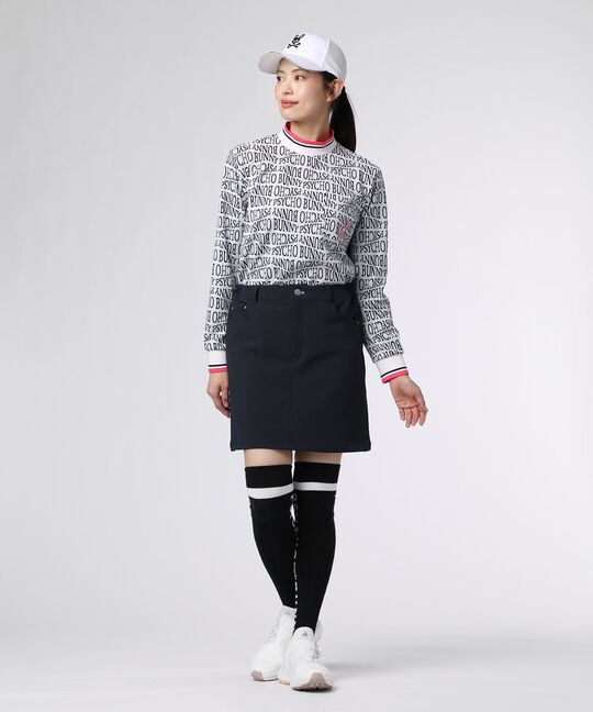 [GOLF][WOMEN]フォントジャガード モックネック