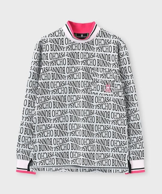 [GOLF][WOMEN]フォントジャガード モックネック