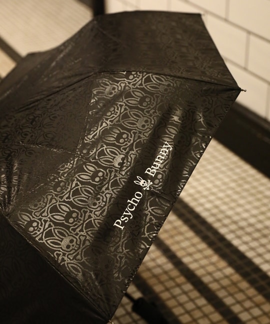 [晴雨兼用] ロゴパターン 折りたたみ傘