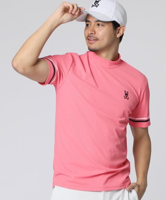 [GOLF]スリーブライン モックネックTシャツ