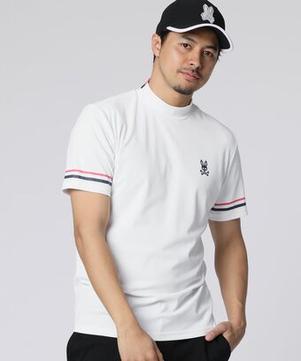[GOLF]スリーブライン　 モックネックTシャツ