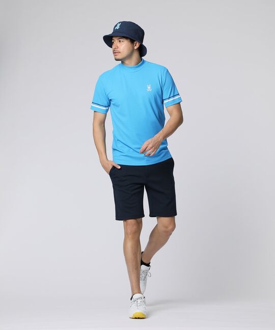 [GOLF]スリーブライン モックネックTシャツ
