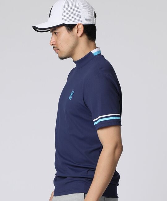 [GOLF]スリーブライン モックネックTシャツ