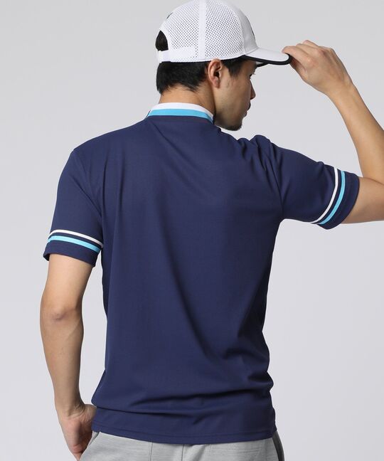 [GOLF]スリーブライン モックネックTシャツ