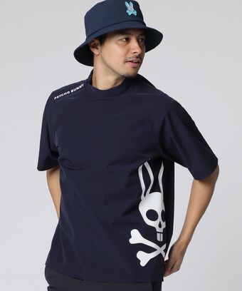 [GOLF] リラックスフィット　ビッグバニーロゴ　 モックネックTシャツ