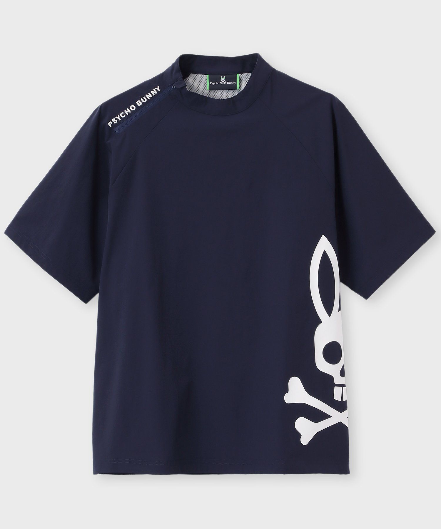 サイコバニーPsycho Bunnyゴルフ 3Dカラーロゴ モックネックTシャツ GOLF] ポケットバニー モックネックTシャツ｜Psycho Bunny