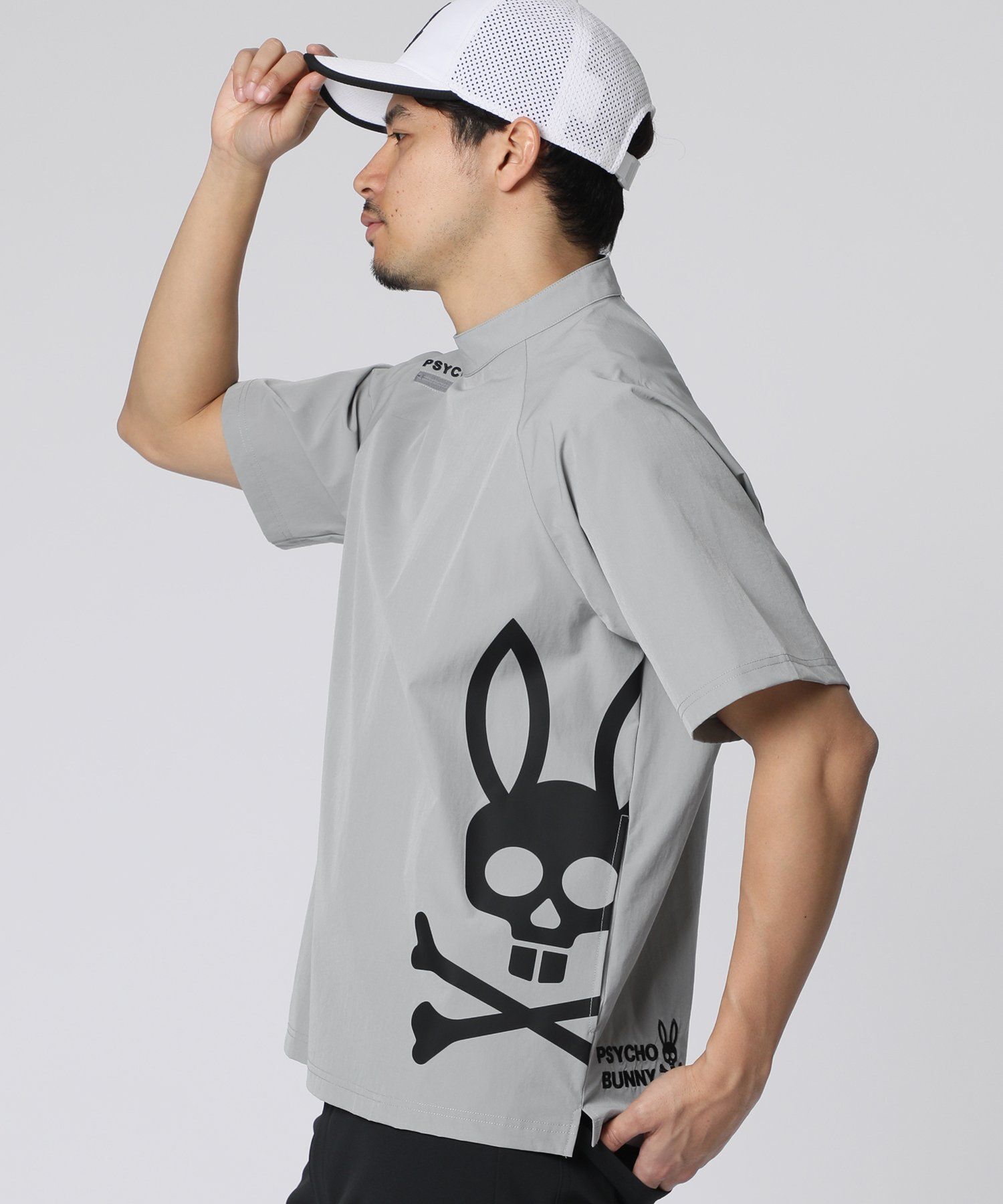 GOLF] リラックスフィットビッグバニーロゴ モックネックTシャツ