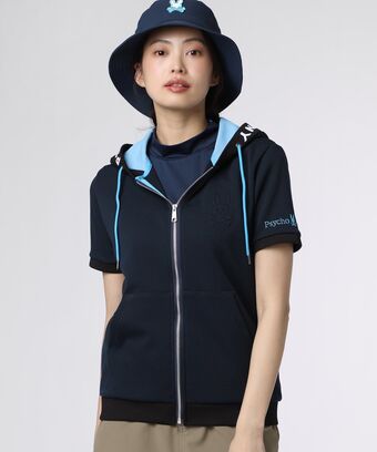 [GOLF][WOMEN]ダブルフェイスジャージ　 半袖パーカ