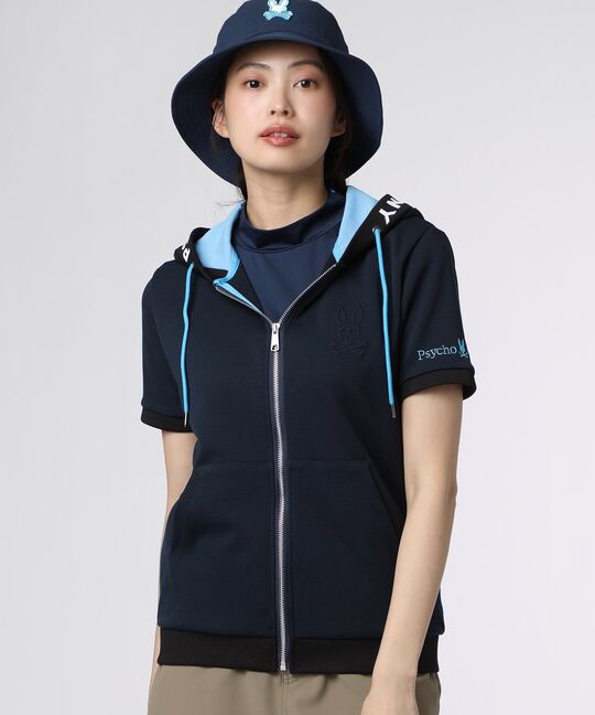 [GOLF][WOMEN]ダブルフェイスジャージ 半袖パーカ
