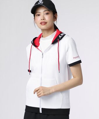 [GOLF][WOMEN]ダブルフェイスジャージ　 半袖パーカ