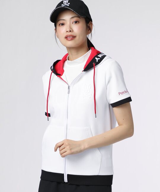 [GOLF][WOMEN]ダブルフェイスジャージ 半袖パーカ