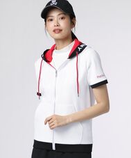 [GOLF][WOMEN]ダブルフェイスジャージ 半袖パーカ