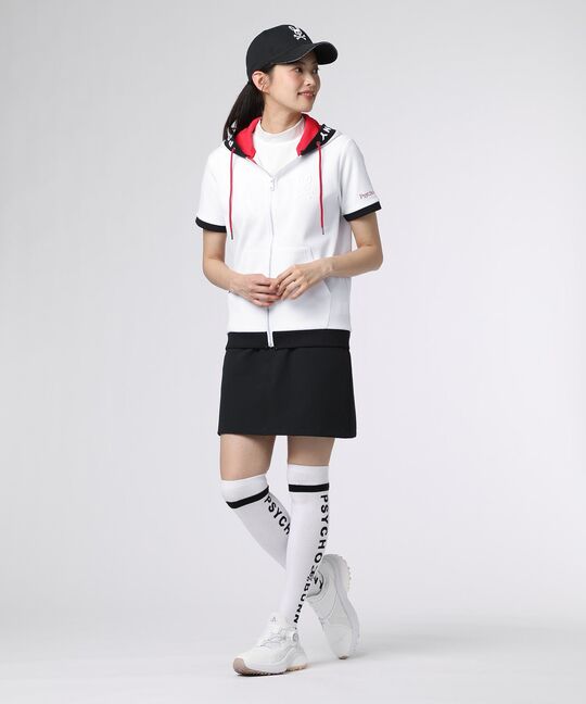 [GOLF][WOMEN]ダブルフェイスジャージ 半袖パーカ