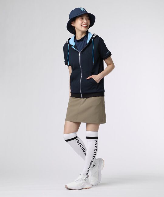 [GOLF][WOMEN]ダブルフェイスジャージ 半袖パーカ