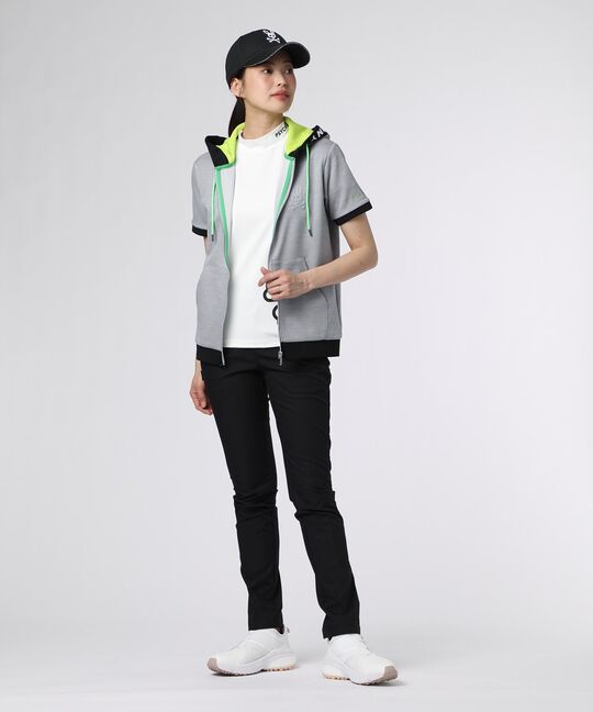 [GOLF][WOMEN]ダブルフェイスジャージ 半袖パーカ